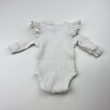 Load image into Gallery viewer, Girls Baby Berry, ribbed ruffle bodysuit / romper, FUC, size 0000,  