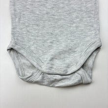 Load image into Gallery viewer, Unisex Anko, grey marle singletsuit / romper, EUC, size 000,  