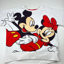 Load image into Gallery viewer, Girls Disney, Minnie &amp; Mickey Mouse fleece lined sweater / jumper, FUC, size 10,  