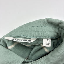 Load image into Gallery viewer, Boys Country Road, cotton long sleeve polo top, FUC, size 8,  