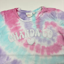 Load image into Gallery viewer, Girls GHANDA, tie dyed cotton tee / top, FUC, size 7-8,  