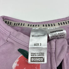 Load image into Gallery viewer, Girls Bonds, zip wondersuit / zippy / romper, FUC, size 3,  