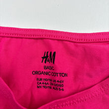 Load image into Gallery viewer, Girls H&amp;M, organic cotton blend long sleeve top, EUC, size 5-6,  