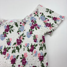 Load image into Gallery viewer, Girls Mango, shirred floral cotton top, GUC, size 12,  