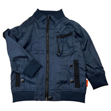 Load image into Gallery viewer, Boys FRESHBAKED, navy lightweight zip up jacket, EUC, size 4,  