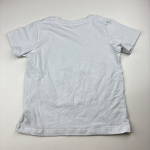 Load image into Gallery viewer, Girls white, stretchy tee / top, highland cow, GUC, size 5-6,  