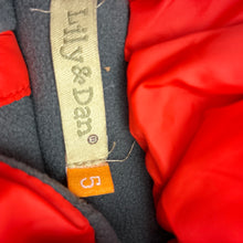 Load image into Gallery viewer, Boys Lily &amp; Dan, fleece lined hooded puffer vest / jacket, GUC, size 5,  