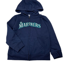 Load image into Gallery viewer, Boys Gen 2 Kids, MLB Seattle Mariners fleece lined zip hoodie sweater, GUC, size 5-6,  
