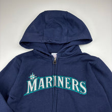 Load image into Gallery viewer, Boys Gen 2 Kids, MLB Seattle Mariners fleece lined zip hoodie sweater, GUC, size 5-6,  