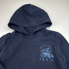 Load image into Gallery viewer, Boys Target, navy fleece lined hoodie sweater, FUC, size 4,  