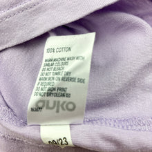 Load image into Gallery viewer, Girls Anko, purple cotton long sleeve top, cat, FUC, size 9,  