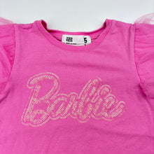 Load image into Gallery viewer, Girls Cotton On, Barbie stretchy tee / top, FUC, size 5,  