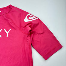 Load image into Gallery viewer, Girls ROXY, short sleeve rashie / swim top, EUC, size 10,  