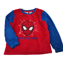 Load image into Gallery viewer, Boys Marvel, Spiderman fleece winter pyjama top, FUC, size 5,  