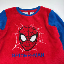 Load image into Gallery viewer, Boys Marvel, Spiderman fleece winter pyjama top, FUC, size 5,  