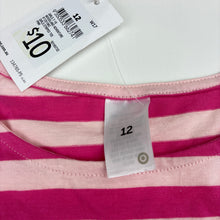 Load image into Gallery viewer, Girls Target, striped cotton long sleeve top, NEW, size 12,  