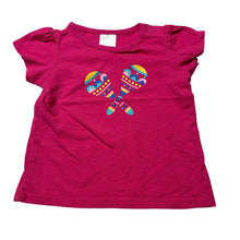 Load image into Gallery viewer, Girls Target, pink cotton t-shirt / top, mark upper front, FUC, size 000,  