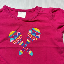 Load image into Gallery viewer, Girls Target, pink cotton t-shirt / top, mark upper front, FUC, size 000,  