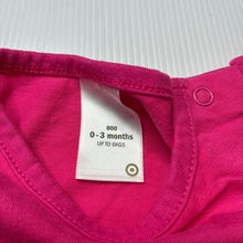 Load image into Gallery viewer, Girls Target, pink cotton t-shirt / top, mark upper front, FUC, size 000,  