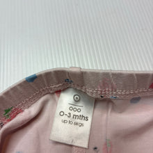 Load image into Gallery viewer, Girls Target, pink stretchy leggings / bottoms, fruit, EUC, size 000,  