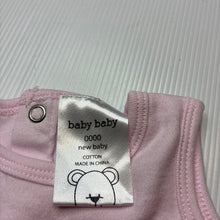 Load image into Gallery viewer, Girls Baby Baby, pink soft cotton tank top, butterfly, EUC, size 0000,  