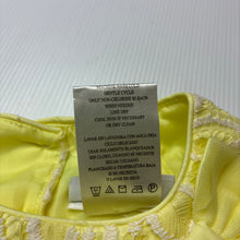 Load image into Gallery viewer, Girls Jona Michelle, lemon tulle party / formal dress, EUC, size 6 months, L: 38cm