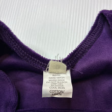 Load image into Gallery viewer, Girls purple, vintage purple velvet party dress, L: 45cm, EUC, size 0, L: 42cm