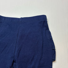 Load image into Gallery viewer, Girls Dymples, navy ruffle leggings / bottoms, EUC, size 000,  