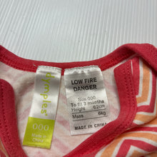 Load image into Gallery viewer, Girls Dymples, soft cotton bodysuit / romper, GUC, size 000,  