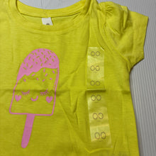 Load image into Gallery viewer, Girls Dymples, yellow cotton t-shirt / top, NEVER WORN, EUC, size 00,  