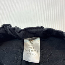 Load image into Gallery viewer, Boys Target, black lightweight shorts, adjustable, EUC, size 000,  