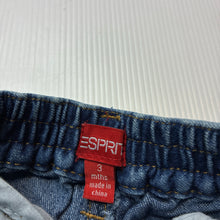 Load image into Gallery viewer, Boys Esprit, blue denim jeans, elasticated, EUC, size 000,  