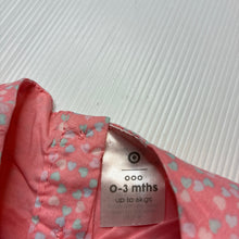Load image into Gallery viewer, Girls Target, lined lightweight cotton dress, hearts, EUC, size 000, L: 31cm
