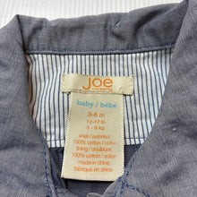 Load image into Gallery viewer, Girls Joe Fresh, blue lightweight cotton shirt dress, GUC, size 00, L: 33cm