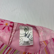 Load image into Gallery viewer, Girls Target, pink floral cotton casual dress, GUC, size 000, L: 35cm