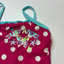 Load image into Gallery viewer, Girls Pacific Cliff, pink spot tankini swim top, GUC, size 1,  