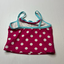Load image into Gallery viewer, Girls Pacific Cliff, pink spot tankini swim top, GUC, size 1,  