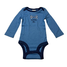 Load image into Gallery viewer, Boys Babies R Us, blue cotton bodysuit / romper, EUC, size 000,  