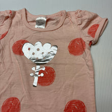 Load image into Gallery viewer, Girls Tiny Little Wonders, pink cotton bodysuit / romper,flower, EUC, size 00,  