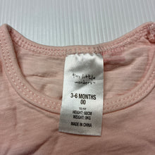 Load image into Gallery viewer, Girls Tiny Little Wonders, pink cotton bodysuit / romper,flower, EUC, size 00,  