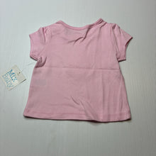 Load image into Gallery viewer, Girls Mix Baby, pink soft cotton t-shirt / top, flower, NEW, size 000,  
