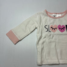 Load image into Gallery viewer, Girls Kids &amp; Co Baby, cotton long sleeve pyjama top, EUC, size 0,  