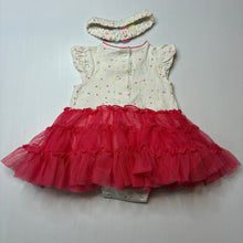 Load image into Gallery viewer, Girls Little Me, adorable tutu romper dress plus headband, EUC, size 6 months, L: 34cm