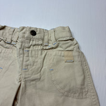 Load image into Gallery viewer, Boys Target, beige cotton shorts, elasticated, EUC, size 00,  