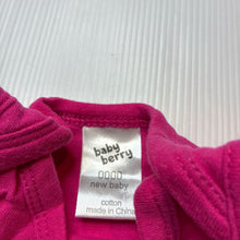 Load image into Gallery viewer, Girls Baby Berry, pink cotton singletsuit / romper, GUC, size 0000,  