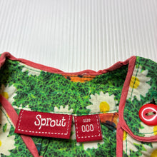 Load image into Gallery viewer, Girls Sprout, lightweight cotton romper, ladybirds, FUC, size 000,  