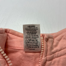 Load image into Gallery viewer, Girls Target, peach zip-up sweater, *discolouration*, FUC, size 000,  