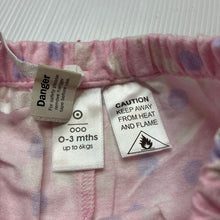 Load image into Gallery viewer, Girls Target, pink flannel pyjama bottoms / pants, EUC, size 000,  