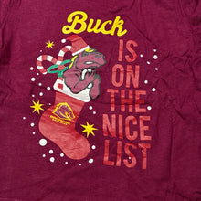 Load image into Gallery viewer, Unisex NRL Official, Brisbane Broncos cotton Christmas t-shirt, EUC, size 1,  