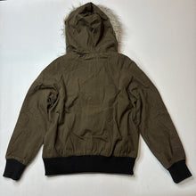 Load image into Gallery viewer, Girls Mambo, khaki jacket / coat, faux fur trim hood, GUC, size 10,  